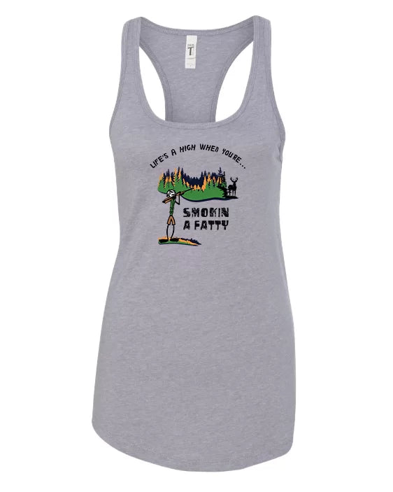 Smokin' a Fatty Racerback Tank Top