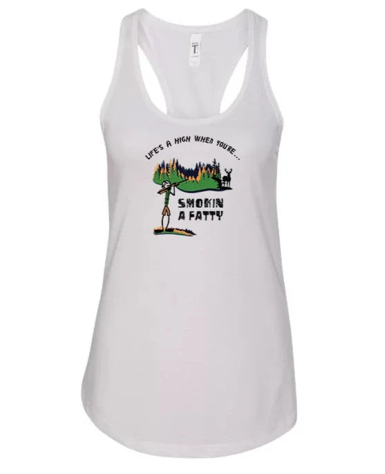 Smokin' a Fatty Racerback Tank Top