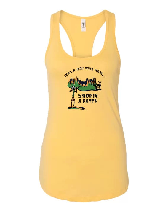 Smokin' a Fatty Racerback Tank Top