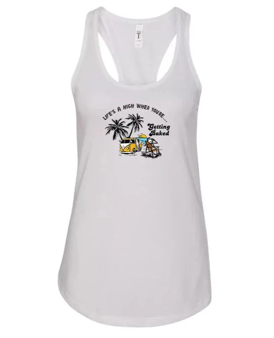 Getting Baked Racerback Tank Top