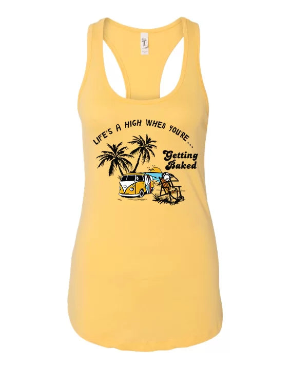 Getting Baked Racerback Tank Top