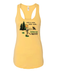 Smokin' a Fatty Racerback Tank Top